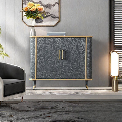 Simple Light Luxury Multi-functional Decor Cabinet by Vivid Space Creation
