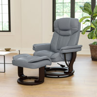 Casey-Jane Contemporary Multi-Position Padded Recliner with Ottoman by Charlton Home
