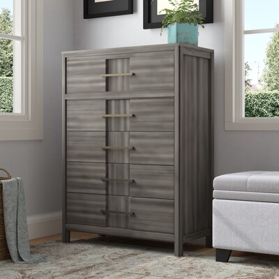 Cayer 5 Drawer 34" W Chest by Wade Logan