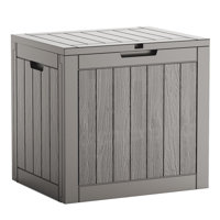 Deck Box,31 Gallon Resin Indoor Outdoor Storage Box,waterproof ,weatherproof And Uv Resistant by LGHM