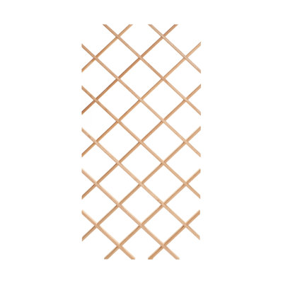 18-Bottle Trimmable Wine Rack Lattice Panel Inserts in Unfinished Solid North American by Latitude Run