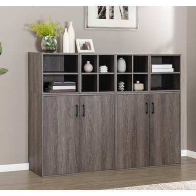 SUNJOY DIY Grand Quub Cabinet Set for Offices - Spacious Storage by Sunjoy