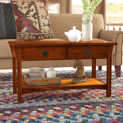 Mission Small Spaces Solid Wood Coffee Table by Loon Peak