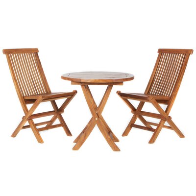 Humphrey 3-Piece Teak Bistro Table Set