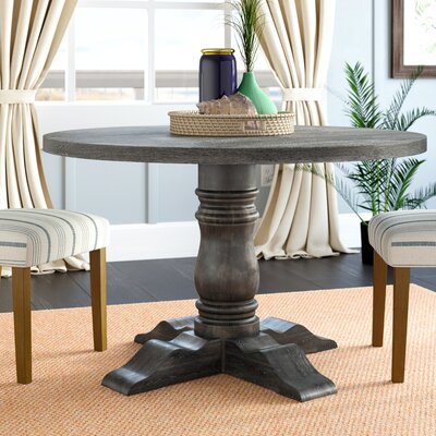 Aguilera 48" Pedestal Dining Table by Longshore Tides