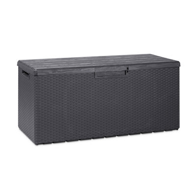 Toomax Z175E097 Portofino Heavy Duty 90 Gal Novel Resin Outdoor Deck Box, Gray by Toomax