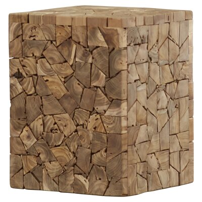 Hopper Solid Wood Accent Stool by Loon Peak