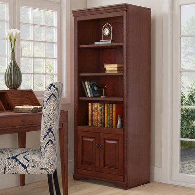 Raheim 28" W Solid Wood Standard Bookcase