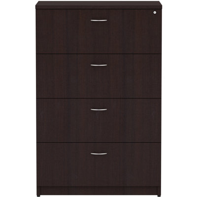 Orlanda Weathered Charcoal 4-Drawer Lateral File by Inbox Zero