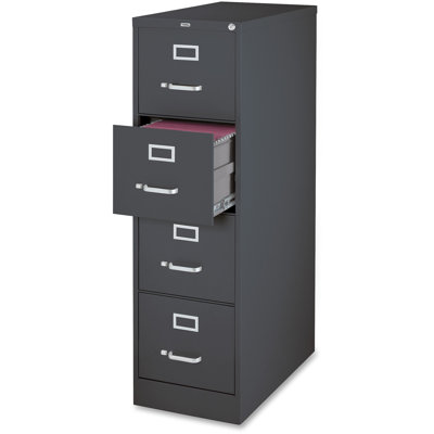 Pabel 26-1/2" Vertical File Cabinet-Charcoal (Or Charcoal Gray) by Inbox Zero