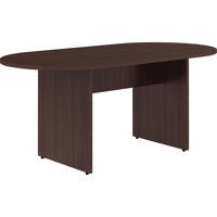 Essentials Series Racetrack Laminate Conference Table by Lorell