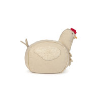 Growing Up On A Farm Upholstered Ottoman by Lorena Canals
