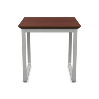 Gansett Waiting Reception End Table Metal Frame 20x20" High Pressure Laminate Top by Lesro