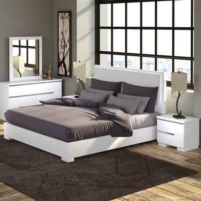 Fenner Upholstered Platform 5 Piece Bedroom Set by Latitude Run