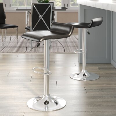 Denada Adjustable Height Swivel Bar Stool by Latitude Run
