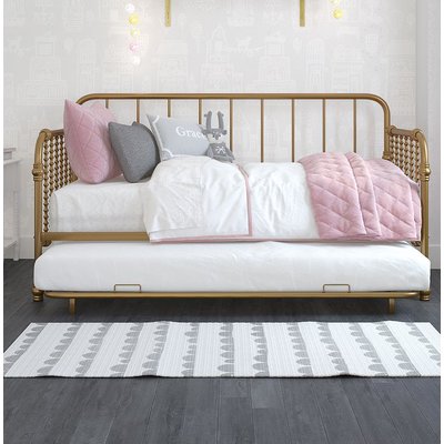 Twin Metal Daybed with Trundle by Rosalind Wheeler