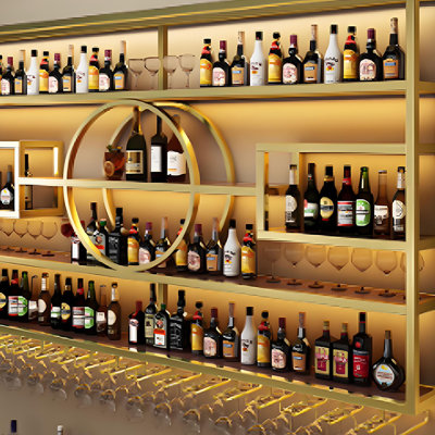 Light Luxury Wall Mounted Wine Rack by L Wall-hanging Wine Rhythm