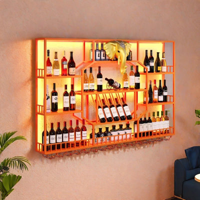 Creative wall-mounted wine rack by L Wall-hanging Wine Rhythm