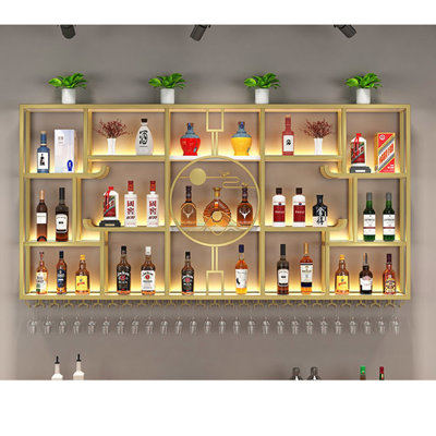 Modern Simple Wall Mounted Wine Rack by L Wall-hanging Wine Rhythm