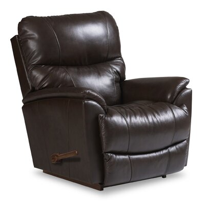 Trouper Leather Match Manual Rocking Recliner by La-Z-Boy