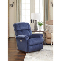 Pinnacle Power Rocking Recliner with Power Headrest and iClean Fabric