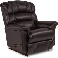 Randell Oversized Manual Leather Match Rocking Recliner