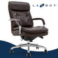 La-Z-Boy Sonata Executive Office Chair With Padded Arms, Bonded Leather by La-Z-Boy