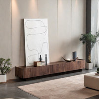 Modern Walnut Floor TV Stand by LIZIYE