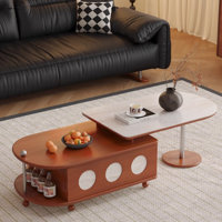 Medieval style retractable solid wood coffee table by LIZIYE
