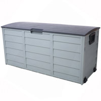 All Weather UV Pool Deck Box Storage Shed Bin Backyard Patio Outdoor/Patio With Wheel,75 Gallon Resin Deck Box-Organization And Storage For Patio Furn by MIAMI CUSTOM FURNITURE & UPHOLSTERY LLC