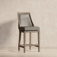 Maven Lane Vienna Stool with Vegan Leather Upholstery