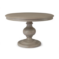 Maven Lane Zola Traditional Round Wooden Dining Table in Antiqued Grey Finish by Maven Lane