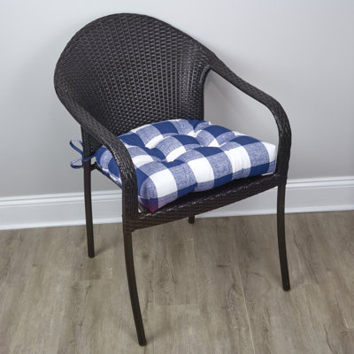 Indoor And Outdoor Patio Chair Cushions, 19X18 Inches, Set of 2 by Klear Vu