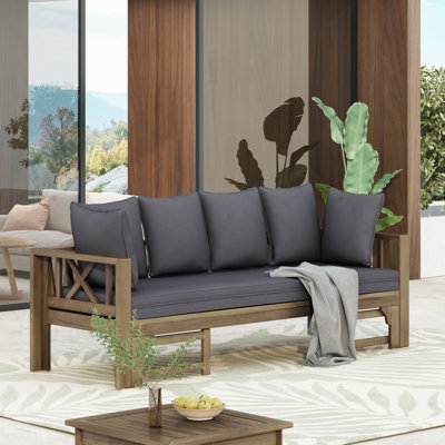 Kamita Patio Sofa with Cushions by Red Barrel Studio