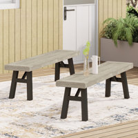 Tacito Wooden Picnic Bench by Latitude Run
