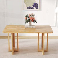 Freidin Wood Rectangular Dining Table by Ebern Designs