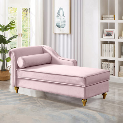 Kerry Fabric Upholstered Storage Chaise Lounge by Mercer41