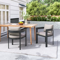 Jerry Aluminum Dining Chairs by Wade Logan