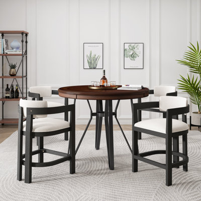 Jeffers 5-Piece Round Bar Set by Ebern Designs