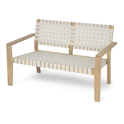 Melvin Acacia Wood Patio Loveseat