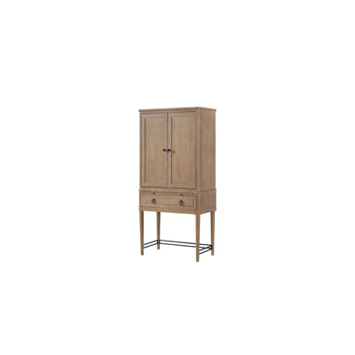 Katz Wood Bar Cabinet with Wine Storage & Pull-Out Tray by Laurel Foundry Modern Farmhouse