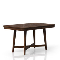 Misouk Mid-Century Wooden Dining Table with Tapered Legs by Ebern Designs