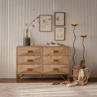 Deitz 6-Drawer Wooden Dresser with Sculpted Front by Latitude Run