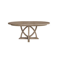 Noeleen Round Expandable Dining Table with Leaf & Pedestal Base by Ebern Designs
