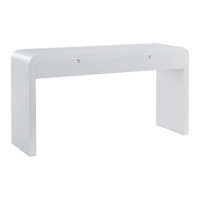 Caro Modern MDF Console Table With Curved Corners And 2 Drawers by NFusion