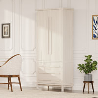 Arden 70" Modern Wooden Kitchen Pantry Cabinet With Adjustable Shelves And Drawers by NFusion