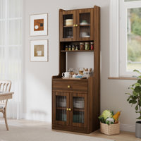 Karen Elegance Wooden Pantry Cabinet with Drawers & Doors by NFusion