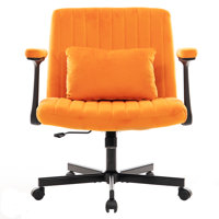 Velvique Modern Criss Cross Office Chair with Adjustable Height and Ergonomic Comfort by NFusion