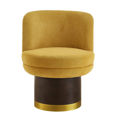 Merrick Modern Chenille 360° Swivel Accent Barrel Chair