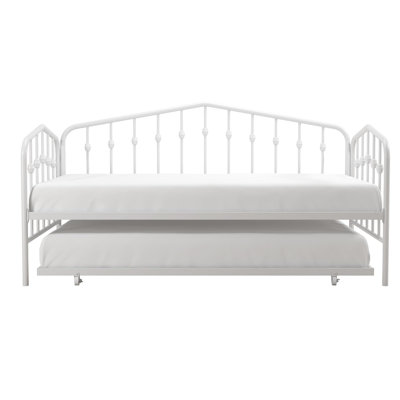 Bushwick Twin Metal Daybed with Trundle by Novogratz